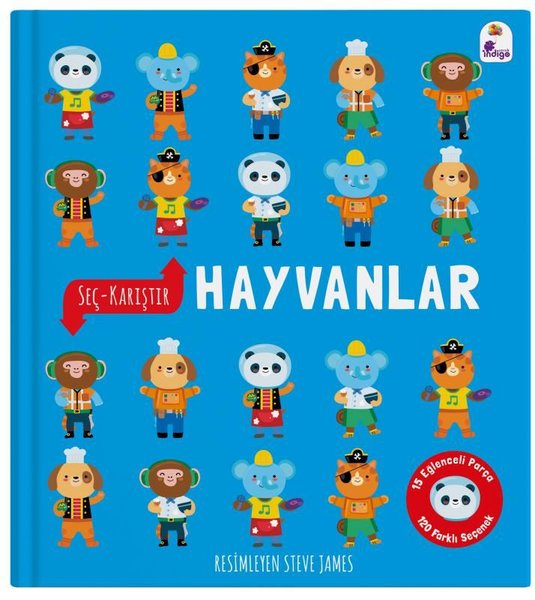 Hayvanlar - Seç - Karıştır - 15 Eğlenceli Parça - 120 Farklı Seçenek