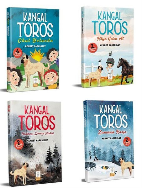 Kangal Toros Serisi 8 - 14 Yaş 2.Sınıf Okuma Seti - 4 Kitap Takım