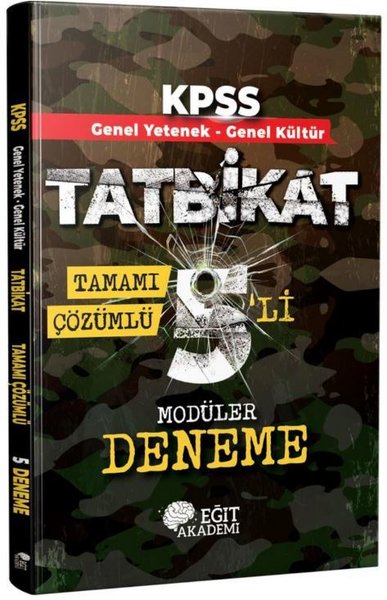 KPSS Genel Yetenek Genel Kültür Tatbikat Tamamı Çözümlü 5li Modüler Deneme