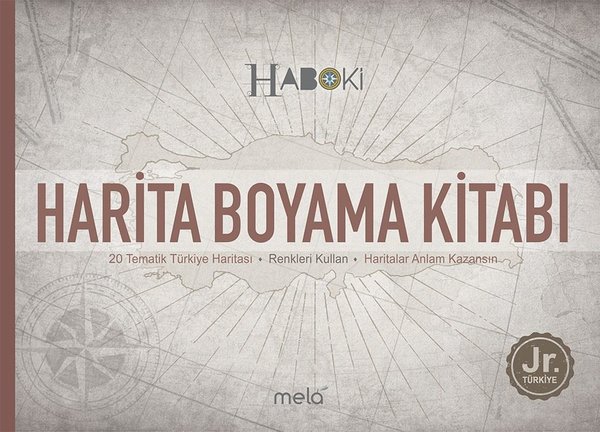 Harita Boyama Kitabı - Haboki Jr.Türkiye - Tematik Türkiye Haritası