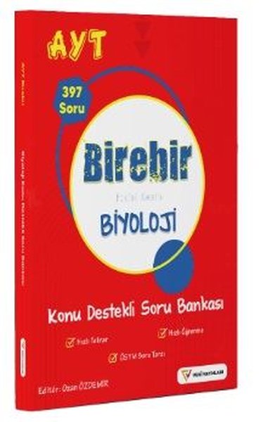 AYT Birebir Etkisi Kesin Biyoloji Konu Destekli Soru Bankası