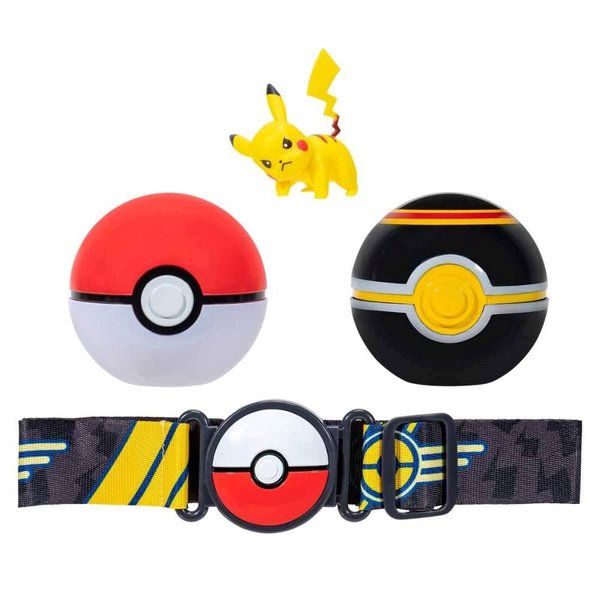 Pokemon Clip 'N' Go Pokeball Kemer ve Figür Seti - Pikachu - 4