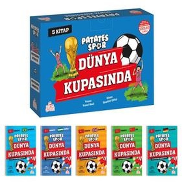 Patates Spor Dünya Kupasında Set+Soru Kitapçığı - 5 Kitap Takım