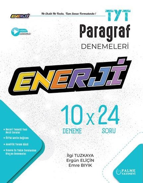 TYT Paragraf 10 X 24 Denemeleri Enerji