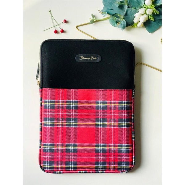 BloominBag Firewood Tartan Ekose 13 inç Laptop Kılıfı