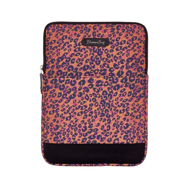 BloominBag Orange Marmar Leopar Desenli 13 inç Kadın  Laptop Kılıfı