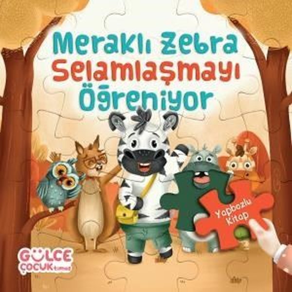 Meraklı Zebra Selamlaşmayı Öğreniyor - Yapbozlu Kitap 2