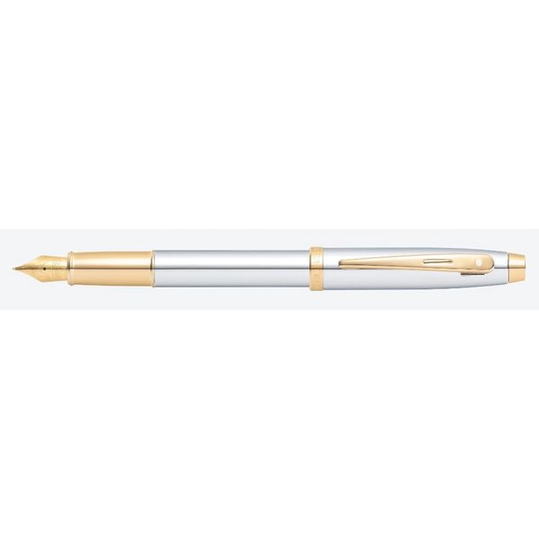 Sheaffer 9340-0 100 Serisi Dk (M) Parlak Krom Altın