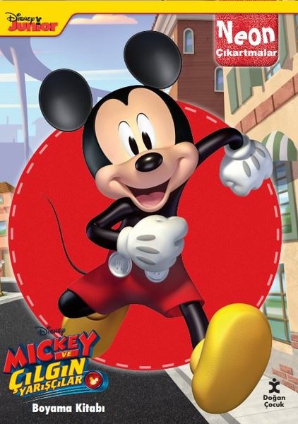 Disney Mickey ve Çılgın Yarışçılar Neon Çıkartm...
