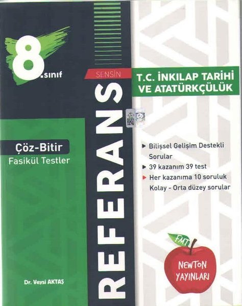 8. Sınıf T. C. İnkılap Tarihi ve Atatürkçülük Çöz Bitir Referans Fasikül Testler