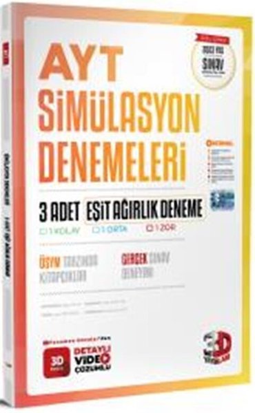 AYT Eşit Ağırlık 3'lü Simülasyon Deneme 2023