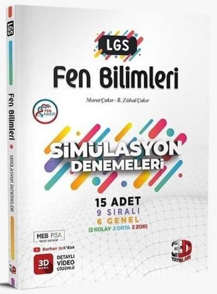 8. Sınıf LGS Fen Bilimleri Simülasyon 15 Deneme