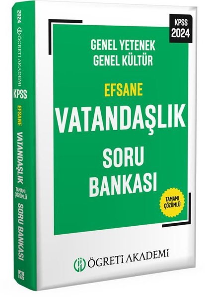 2024 KPSS Genel Yetenek Genel Kültür Efsane Vatandaşlık Soru Bankası