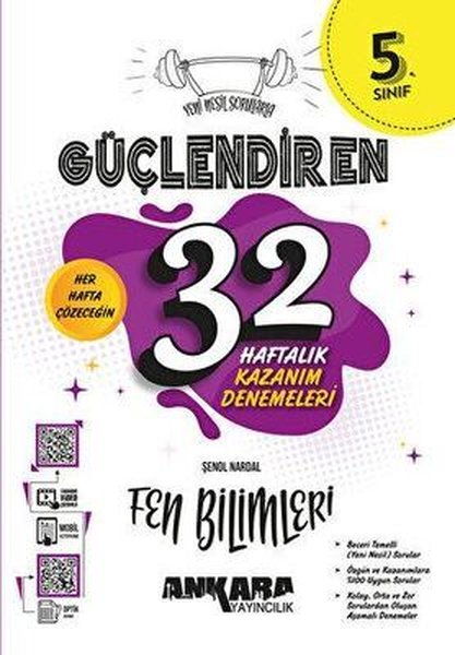 5. Sınıf Fen Bilimleri Güçlendiren 32 Haftalık Kazanım Denemeleri