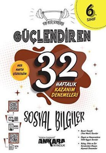 6. Sınıf Sosyal Bilgiler Güçlendiren 32 Haftalık Kazanım Denemeleri