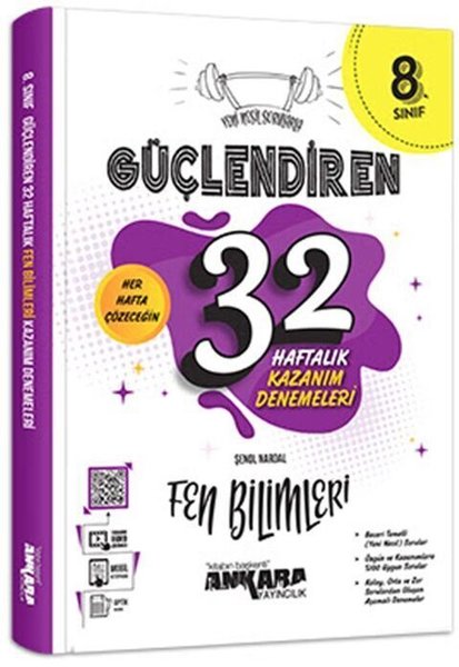 8. Sınıf Fen Bilimleri Güçlendiren 32 Haftalık Kazanım Denemeleri