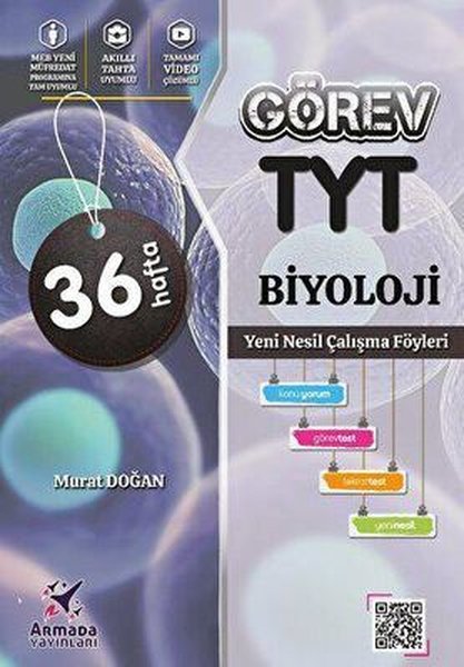 YKS TYT Biyoloji Yeni Nesil Çalışma Föyleri 36 Hafta