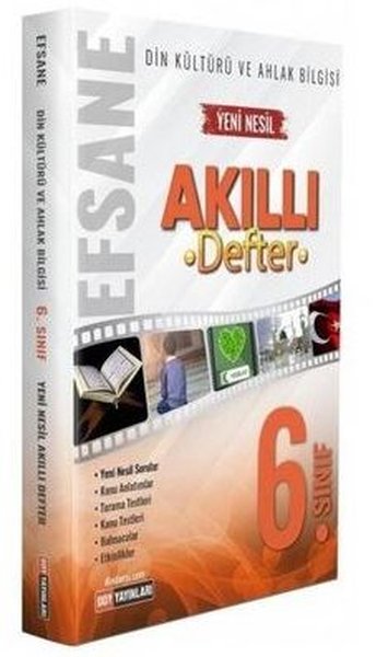 6. Sınıf Din Kültürü ve Ahlak Bilgisi Efsane Akıllı Defter