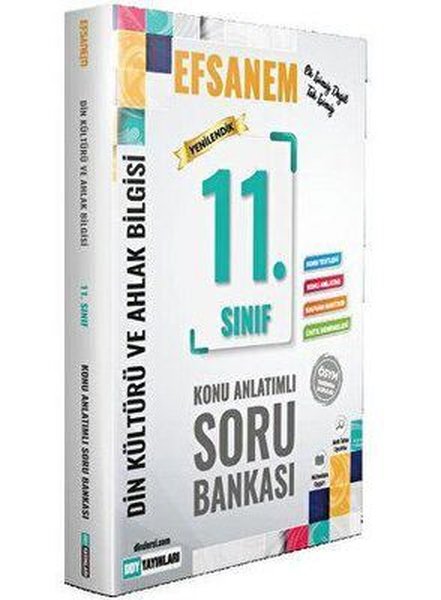 11. Sınıf Din Kültürü ve Ahlak Bilgisi Efsane Konu Anlatımlı Soru Bankası