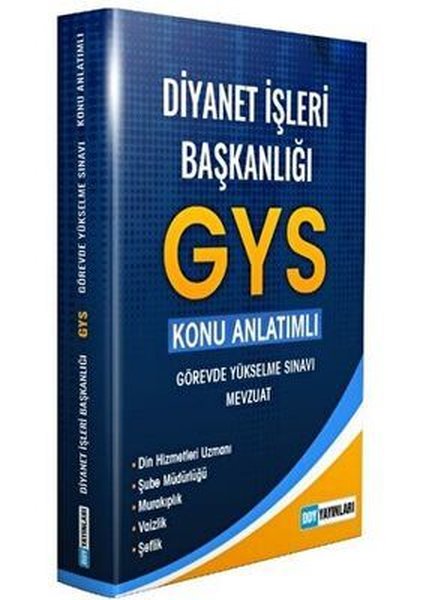 Diyanet İşleri Başkanlığı Görevde Yükselme Sınavı Konu Anlatımlı Hazırlık Kitabı