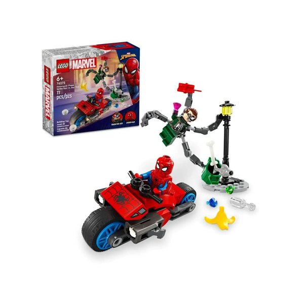 Lego Marvel Motosiklet Takibi: Örümcek Adam Doktor Ock'a Karşı  76275