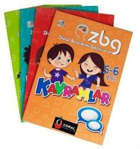 Limon Kids ZBG - Zihinsel Becerilerimi Geliştiriyorum Seti 5 - 6 Yaş - 4 Kitap Takım