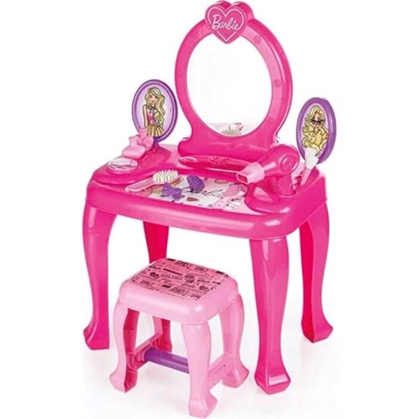 Barbie  Ayaklı Makyaj Masası Ve Sandalye Seti