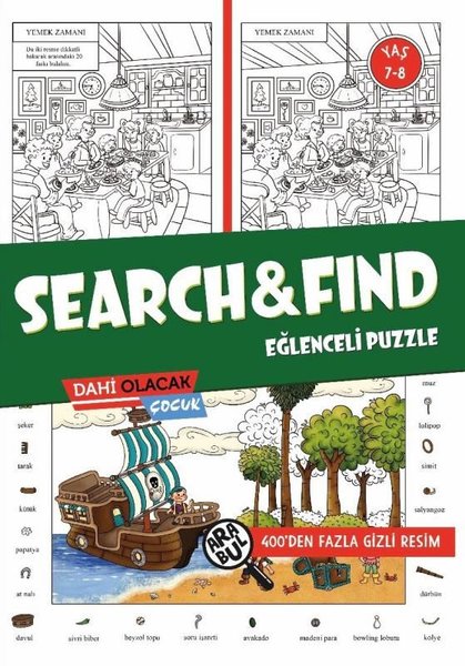 Search&Find Eğlenceli Puzzle 7 - 8 Yaş - 400'den Fazla Gizli Resim