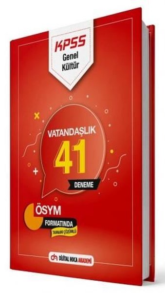 KPSS Genel Kültür Vatandaşlık Tamamı Çözümlü 41 Deneme Sınavı