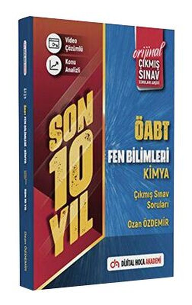 KPSS ÖABT Kimya Son 10 Yıl Orijinal Çıkmış Sınav Soruları Video Çözümlü - Konu Analizli