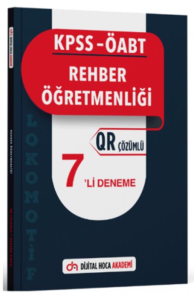 KPSS ÖABT Rehber Öğretmenliği Lokomotif Serisi QR Çözümlü 7'li Deneme