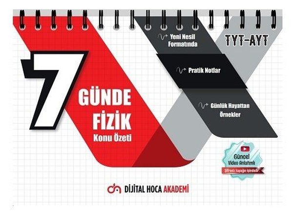 TYT - AYT 7 Günde Fizik Güncel Video Anlatımlı Pratik Notlar