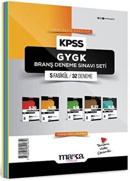 2025 KPSS GYGK Branş Deneme Sınavı Seti 5 Fasikül 32 Deneme