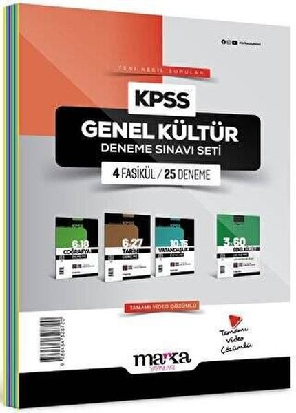 KPSS Genel Kültür Deneme Sınavı Seti 4 Fasikül 25 Deneme