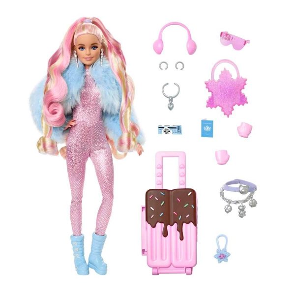 Barbie Extra Seyahat Bebekleri - Kar Temalı