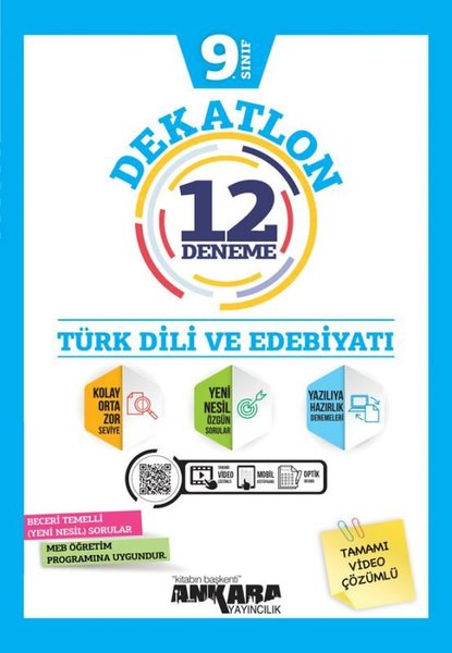 9. Sınıf Türk Dili ve Edebiyatı Dekatlon Denemeleri ( 12 Adet )