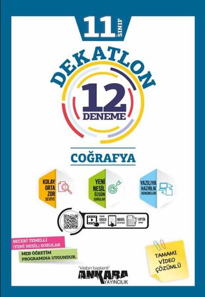 11. Sınıf Coğrafya Dekatlon Denemeleri ( 12 Adet )