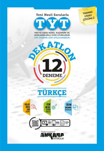 TYT Türkçe Dekatlon Denemeleri ( 12 Adet )