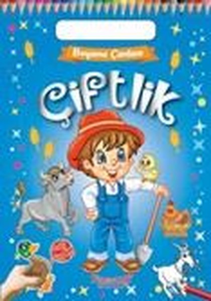 Çiftlik - Boyama Çantam - Renkli Çıkartmalı