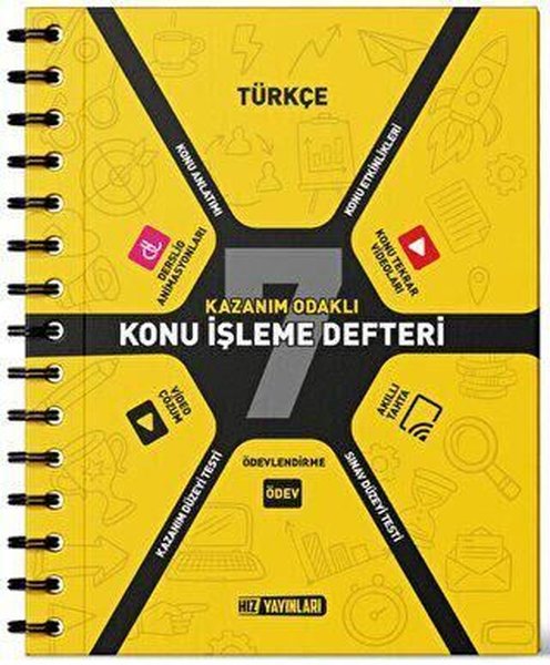 7. Sınıf Türkçe Konu İşleme Defteri