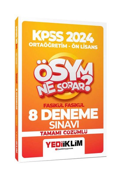 2024 KPSS ÖSYM Ne Sorar Ortaöğretim - Önlisans Fasikül Tamamı Çözümlü 8 Deneme