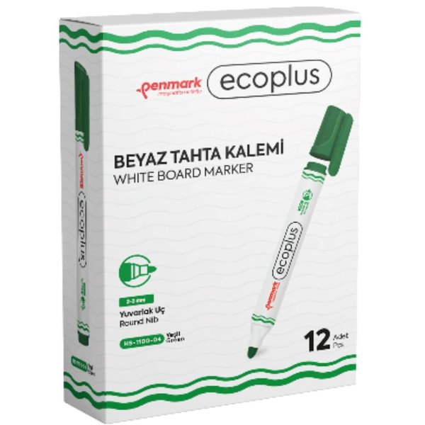 Penmark Beyaz Tahta Kalemi  Ecoplus Yeşil
