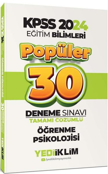 2024 Eğitim Bilimleri Öğrenme Psikolojisi Popüler Tamamı Çözümlü 30 Deneme