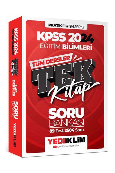 2024 KPSS Eğitim Bilimleri Tüm Dersler Tek Kitap Soru Bankası