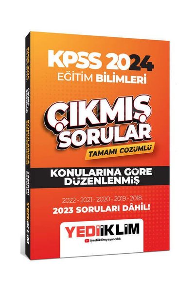 2024 KPSS Eğitim Bilimleri Konularına Göre Tamamı Çözümlü Çıkmış Sorular