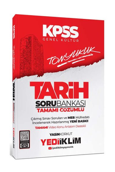 2024 KPSS Tonyukuk Tarih Tamamı Çözümlü Soru Bankası