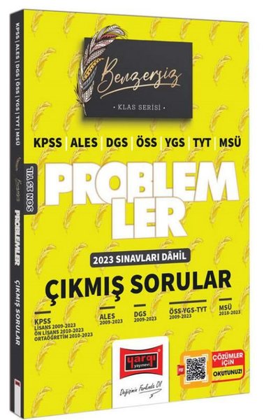 2024 KPSS ALES DGS ÖSS YGS TYT MSÜ Benzersiz Problemler Son 15 Yıl Çıkmış Sorular (2023 Sınavları Dahil)