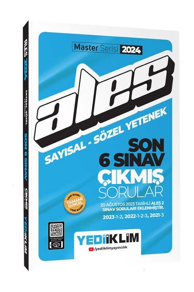 2024 ALES Sayısal - Sözel Yetenek Son 6 Sınav Çıkmış Sorular