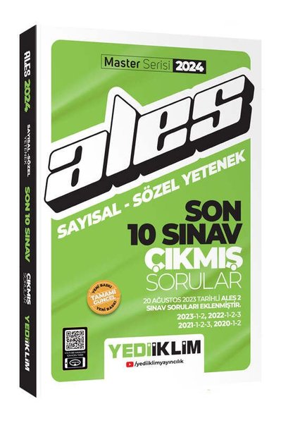 2024 ALES Sayısal - Sözel Yetenek Son 10 Sınav Çıkmış Sorular