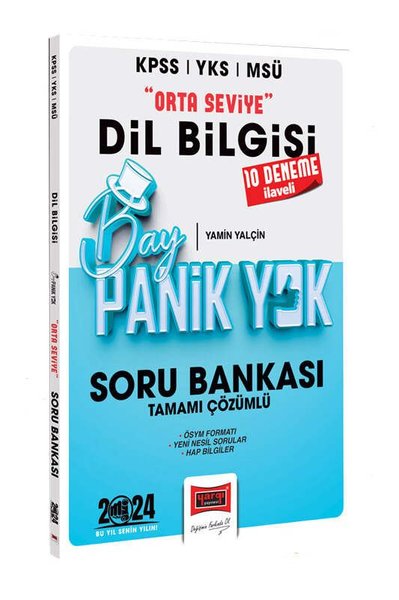 2024 KPSS YKS MSÜ Bay Panik Yok Dil Bilgisi Orta Seviye Tamamı Çözümlü Soru Bankası